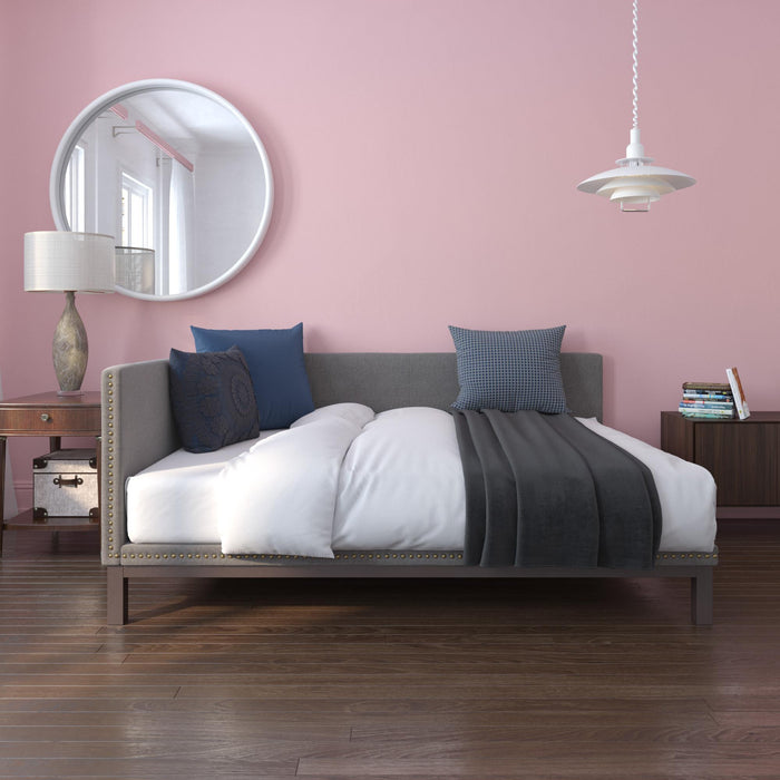 Dorel Home Atwater Living Doris Full Upholstered Daybed - Grey