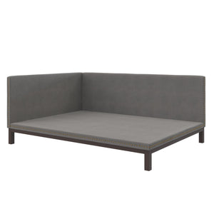 Dorel Home Atwater Living Doris Full Upholstered Daybed - Grey