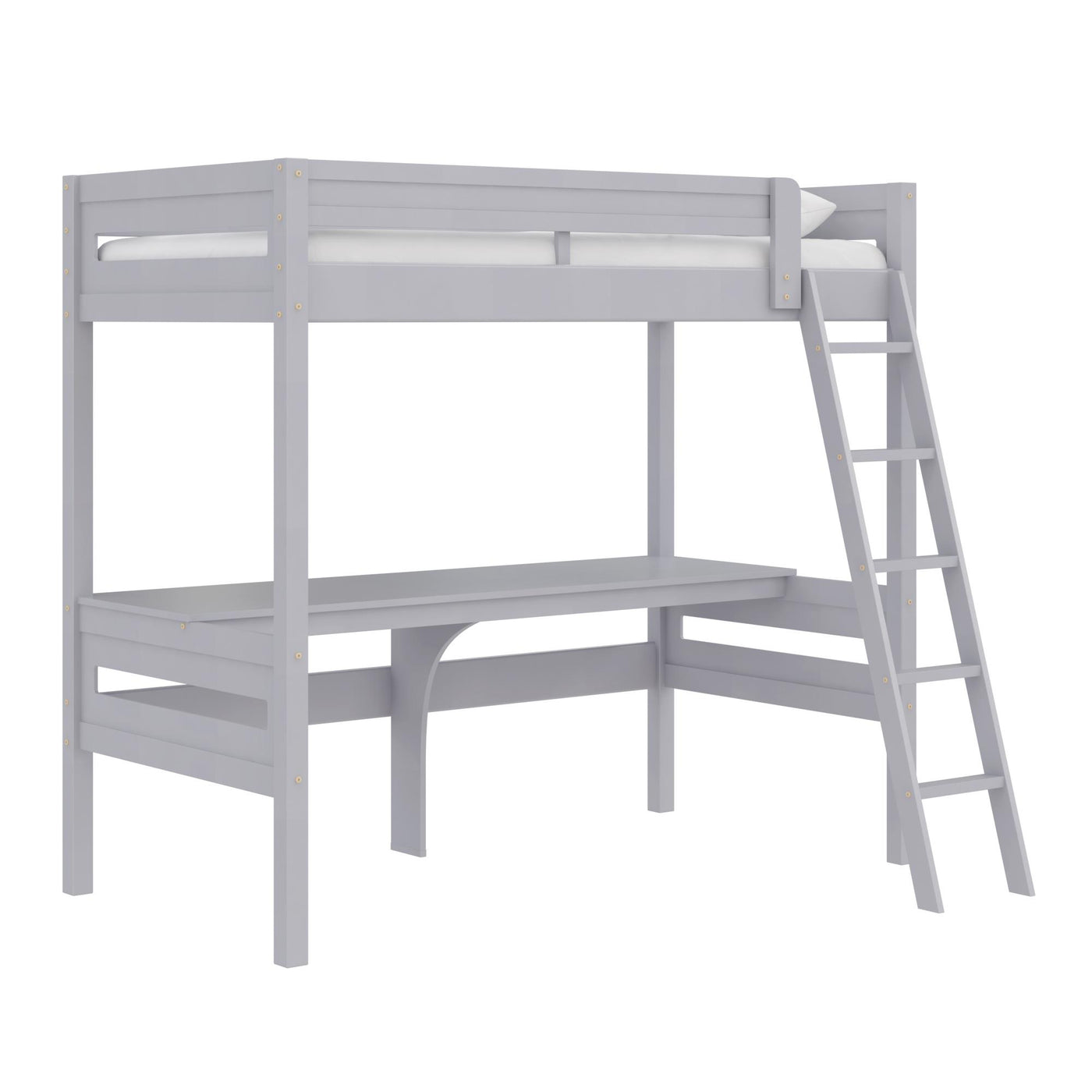 Dorel Living Mountain View Loft Bed with Desk Grey The Brick