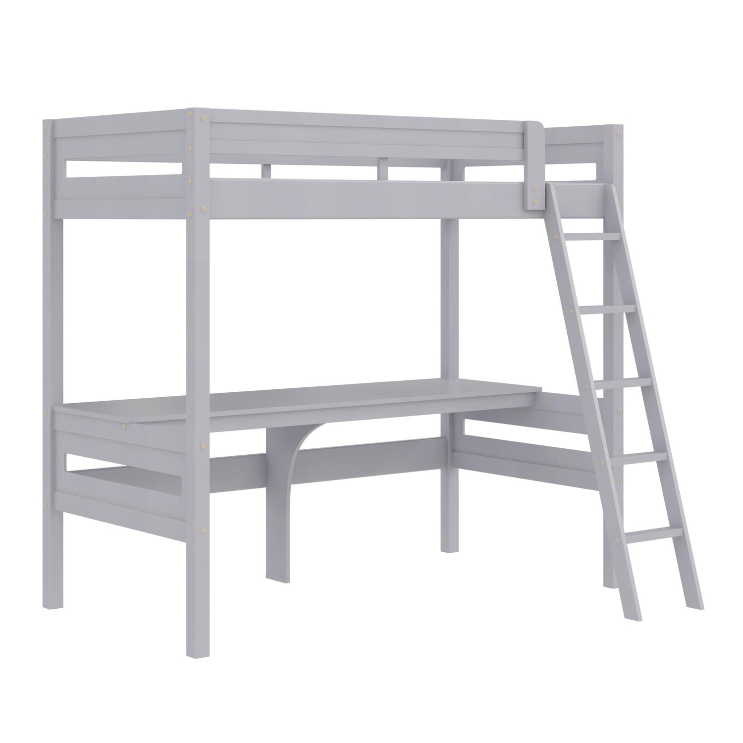 Dorel Living Mountain View Loft Bed with Desk Grey The Brick