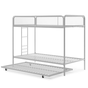 Dorel Home Atwater Living Elia Triple Twin Metal Bunk Bed - White