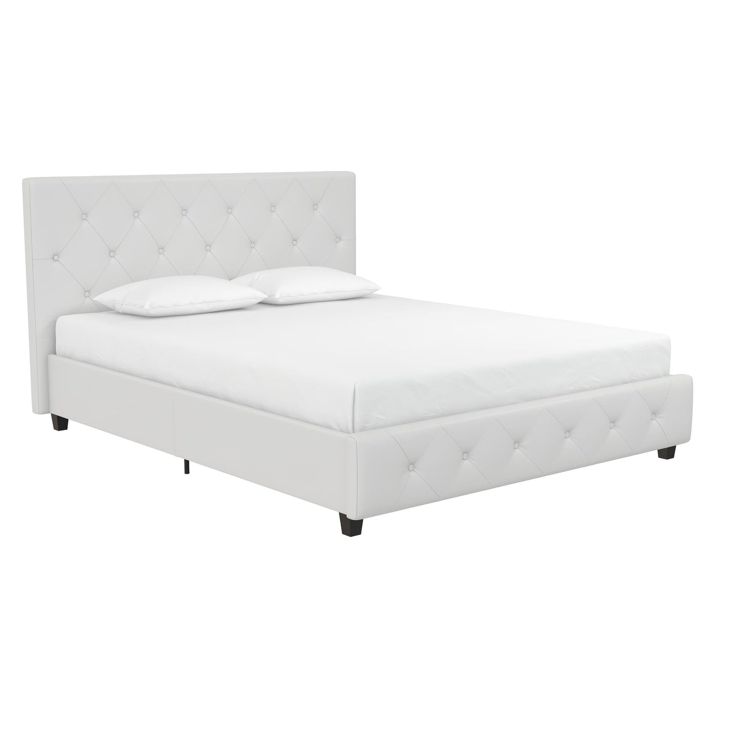 Atwater Living Dana Queen Upholstered Bed White The Brick