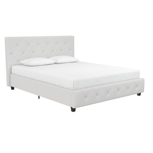 Dorel Home Atwater Living Dana Queen Upholstered Bed - White