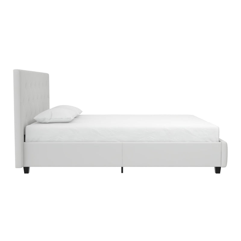 Atwater Living Dana Queen Upholstered Bed White The Brick
