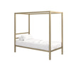 Atwater Living Cara Twin Metal Canopy Bed - Gold