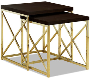 Emery Nesting Tables|Tables gigognes Emery|EME2PETB