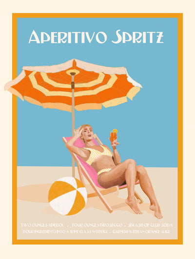 "Aperitivo Spritz" Giant Art 72x54 Wall Art