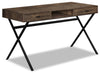 Flynn Reclaimed Wood-Look Desk - Brown