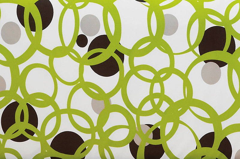 Full Circle Green Reversible 3 Piece Twin Duvet Cover Set