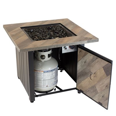 Endless Summer 30\" Harper Square Gas Fire Table