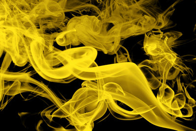 "Yellow Smoke" Giant Art 84x54 Wall Art