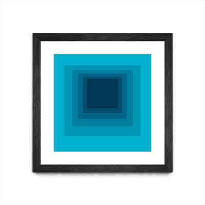 "After Josef D" Matted and Framed Black 30x30 Wall Art