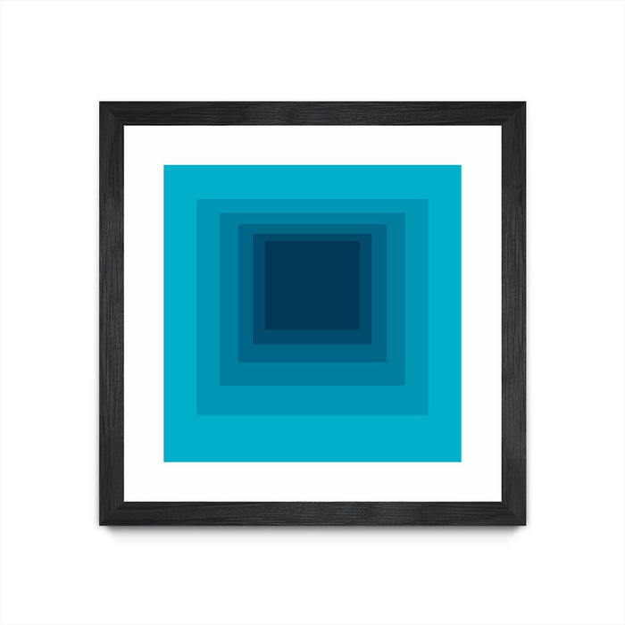 \"After Josef D\" Matted and Framed Black 36x36 Wall Art