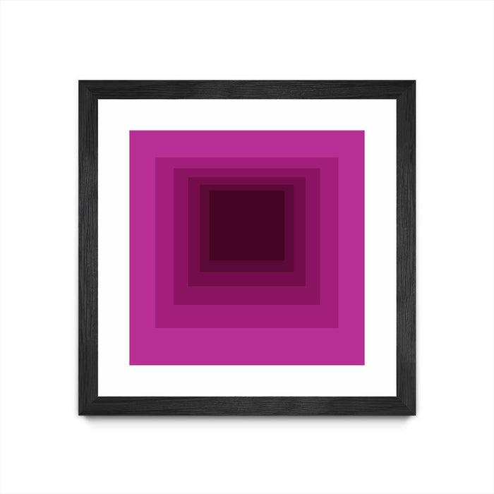 \"After Josef G\" Matted and Framed Black 30x30 Wall Art