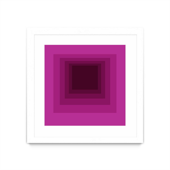 \"After Josef G\" Matted and Framed White 30x30 Wall Art