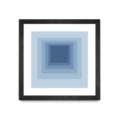"After Josef J" Matted and Framed Black 36x36 Wall Art