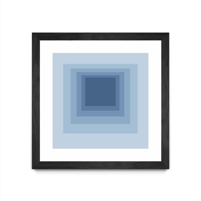\"After Josef J\" Matted and Framed Black 36x36 Wall Art