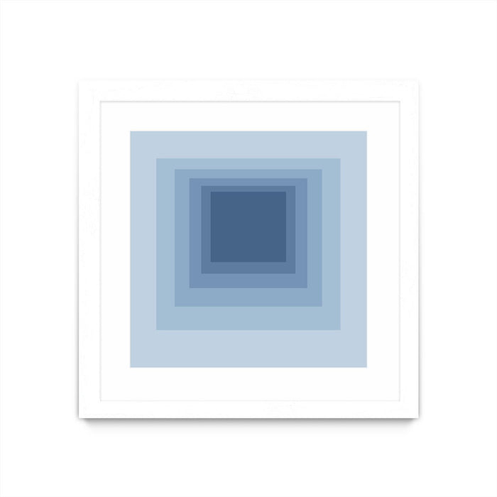 \"After Josef J\" Matted and Framed White 30x30 Wall Art