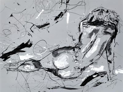 "Nude Figure 3" Giant Art 72x54 Wall Art