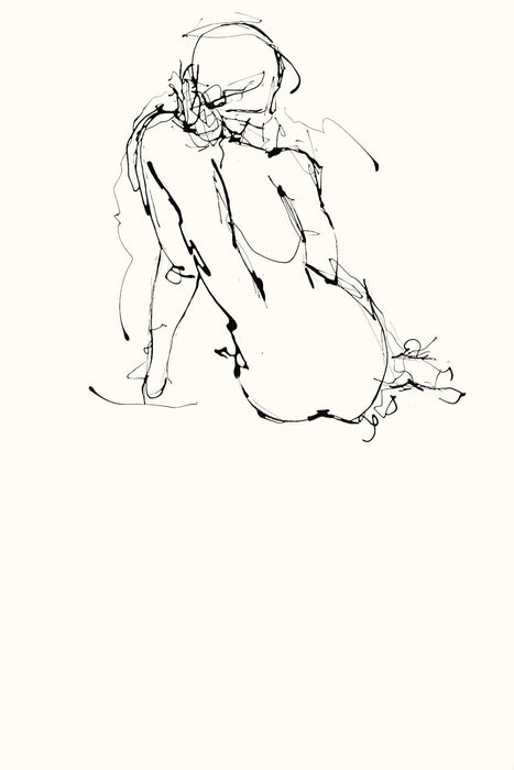 \"Contour Figure 4\" Giant Art 72x48 Wall Art