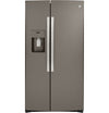 GE 36\" 25.1 Cu. Ft. Side-by-Side Refrigerator - Slate - GSS25IMNES