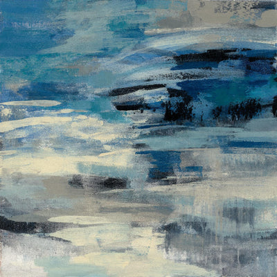 "Indigo Wave" Giant Art 72x72 Wall Art