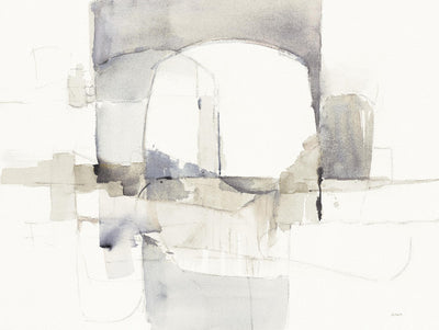 "Improvisation I Gray" Giant Art 72x54 Wall Art