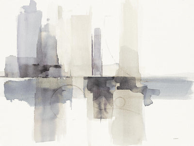 "Improvisation Ii Gray" Giant Art 72x54 Wall Art