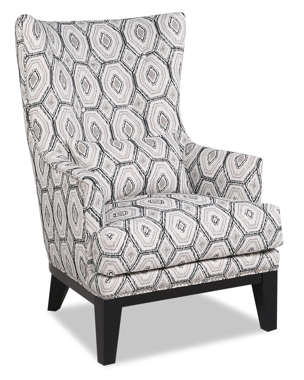 Haden Fabric Accent Chair Onyx The Brick