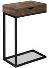 Harper Reclaimed Wood-Look Chairside Table with Drawer - Brown