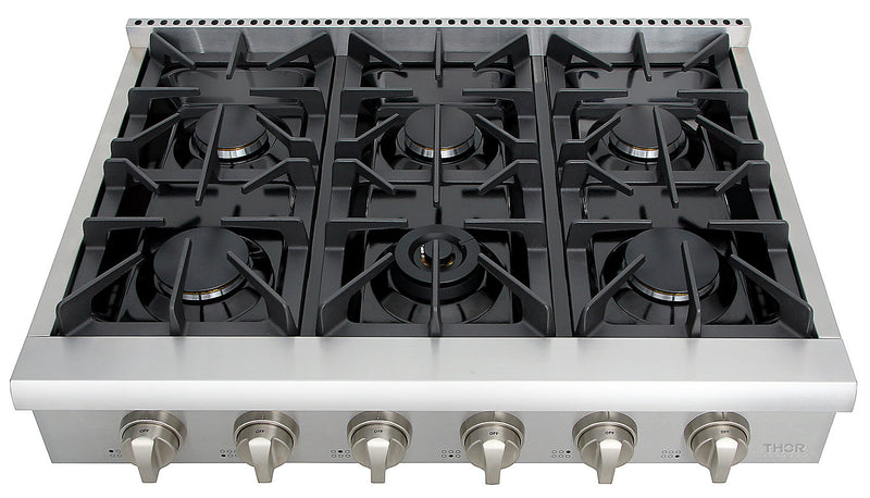 Thor Kitchen 36" Gas Range Top - HRT3618U-SS