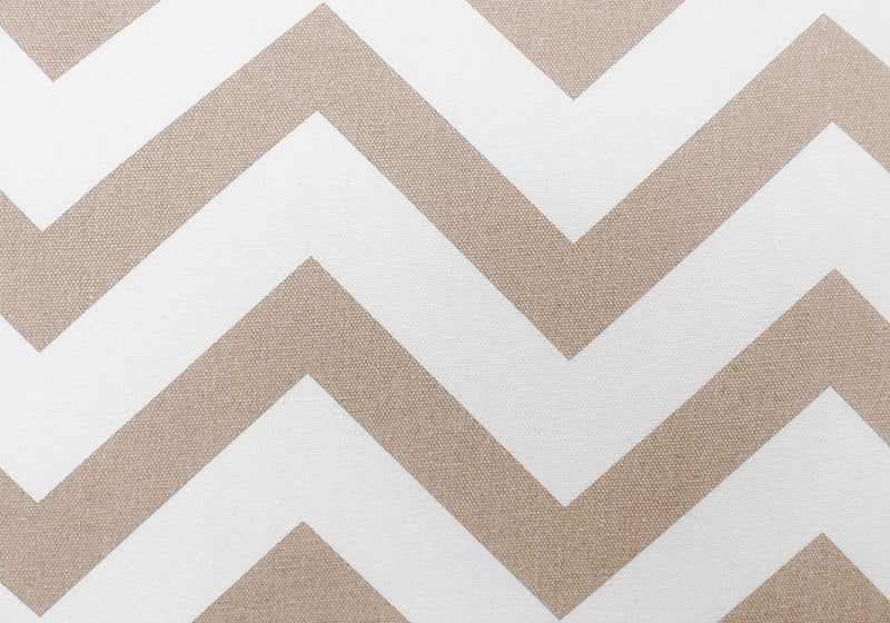 Dark Taupe Chevron with Chrome Metal Accent Chair