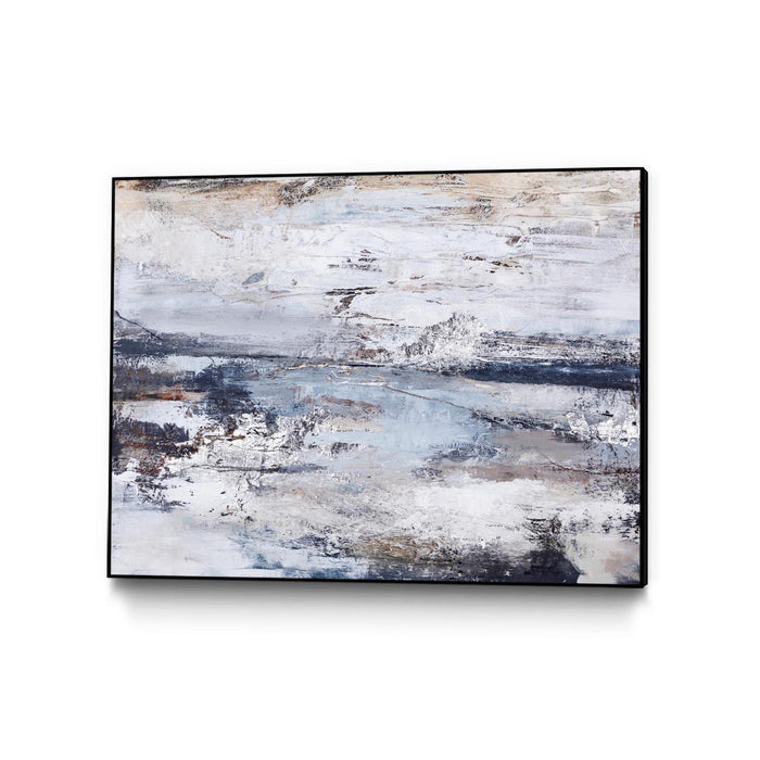 \"Outline\" Canvas Framed Black 24x18 Wall Art