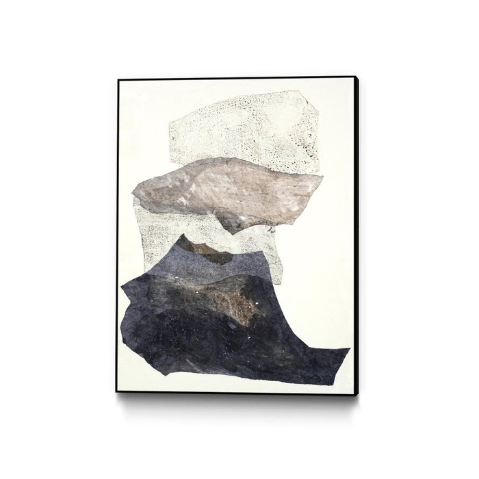 \"Organza 3\" Canvas Framed Black 18x24 Wall Art