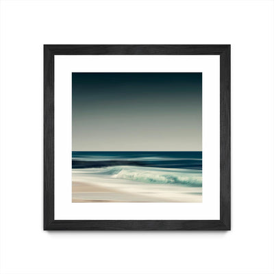 "Cristal Surf" Matted and Framed Black 30x30 Wall Art