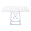 Small Rectangular Dining Table - Glossy White