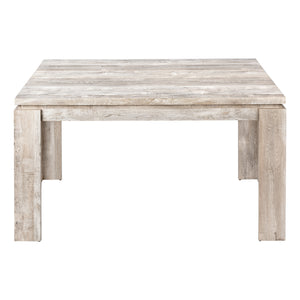 Taupe Reclaimed Wood-look Dining Table