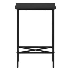 Black Narrow Metal Side Table