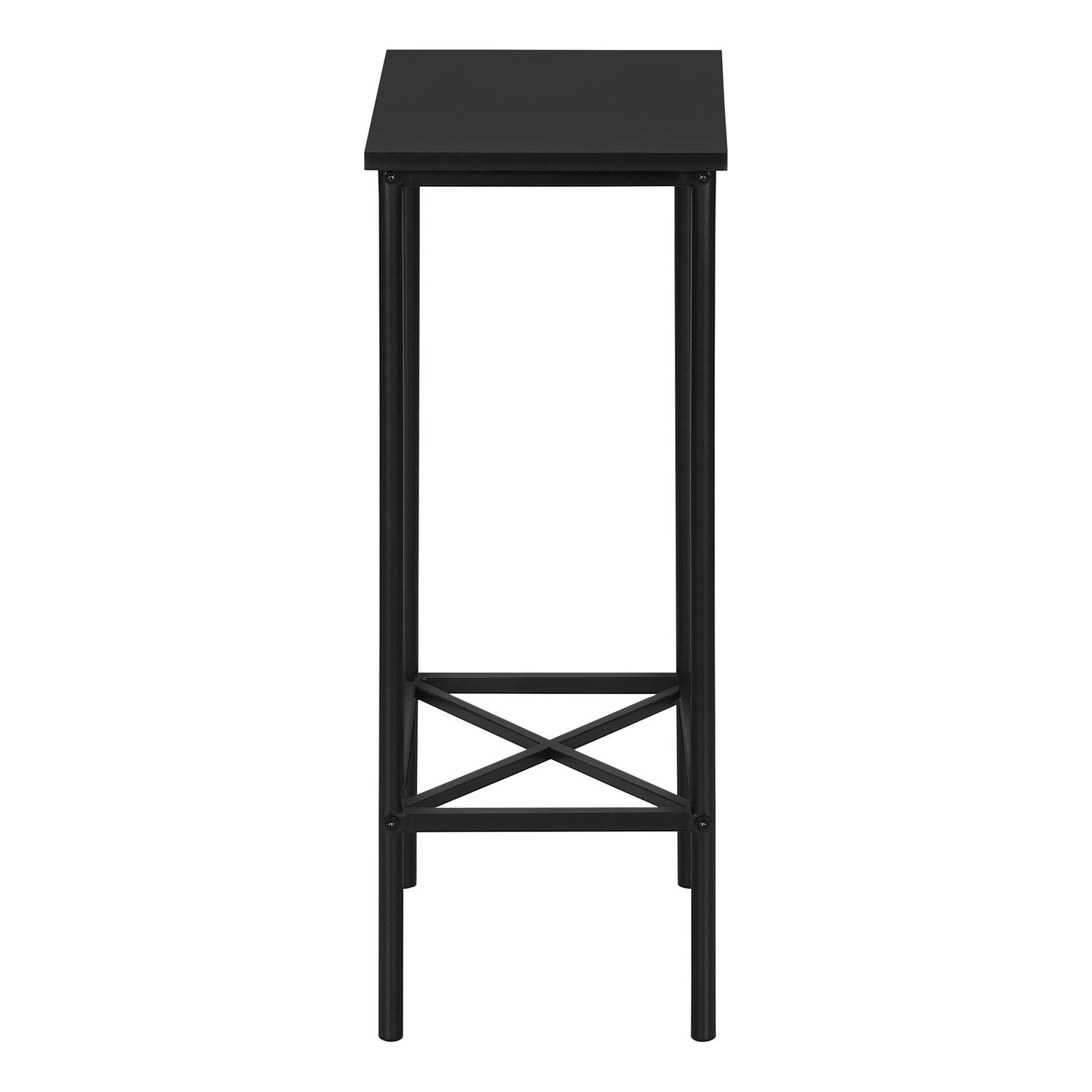 Black Narrow Metal Side Table The Brick