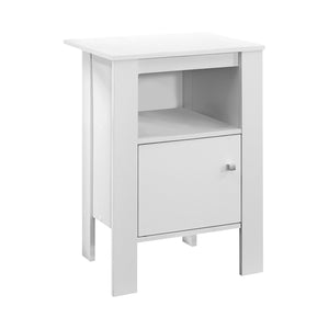 White Side Table Nightstand