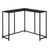 Black Marble-look Black Console Table