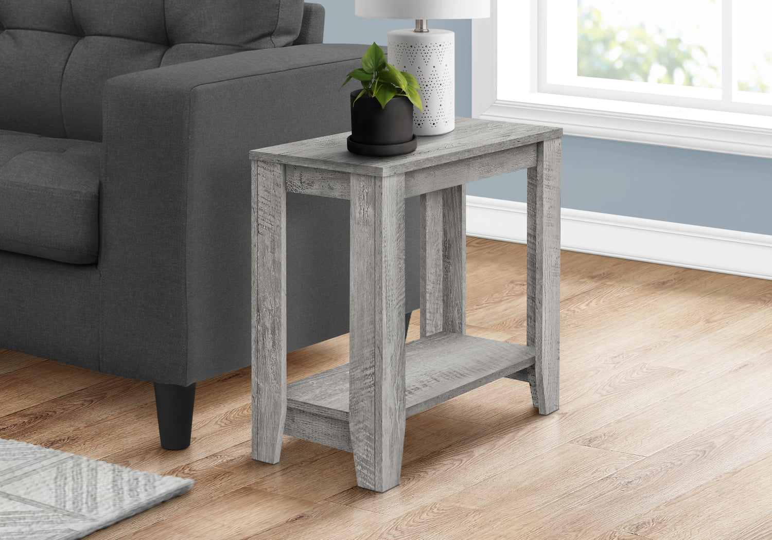 Industrial Grey Accent Table - The Brick