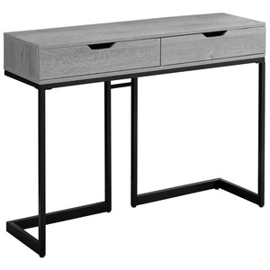Grey Black Metal Hall Console Accent Table