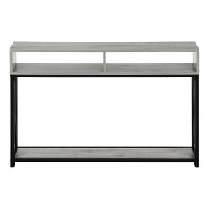 Grey Black Metal Hall Console Accent Table