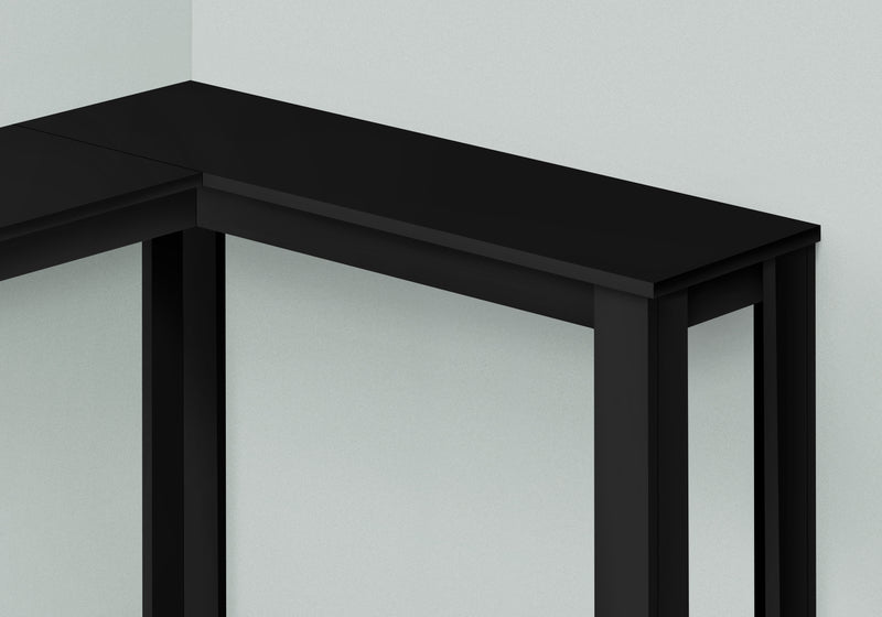  Black Corner Console Accent Table