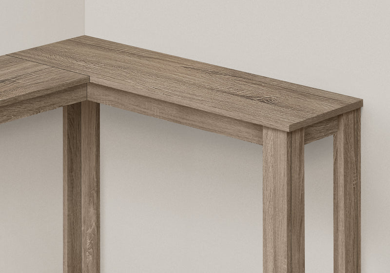 Dark Taupe Corner Console Accent Table