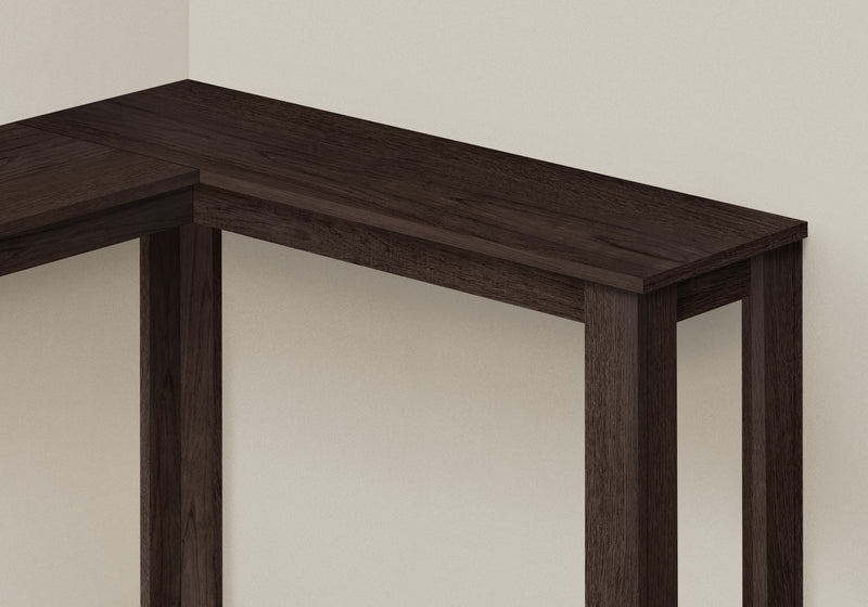 Espresso Corner Console Accent Table