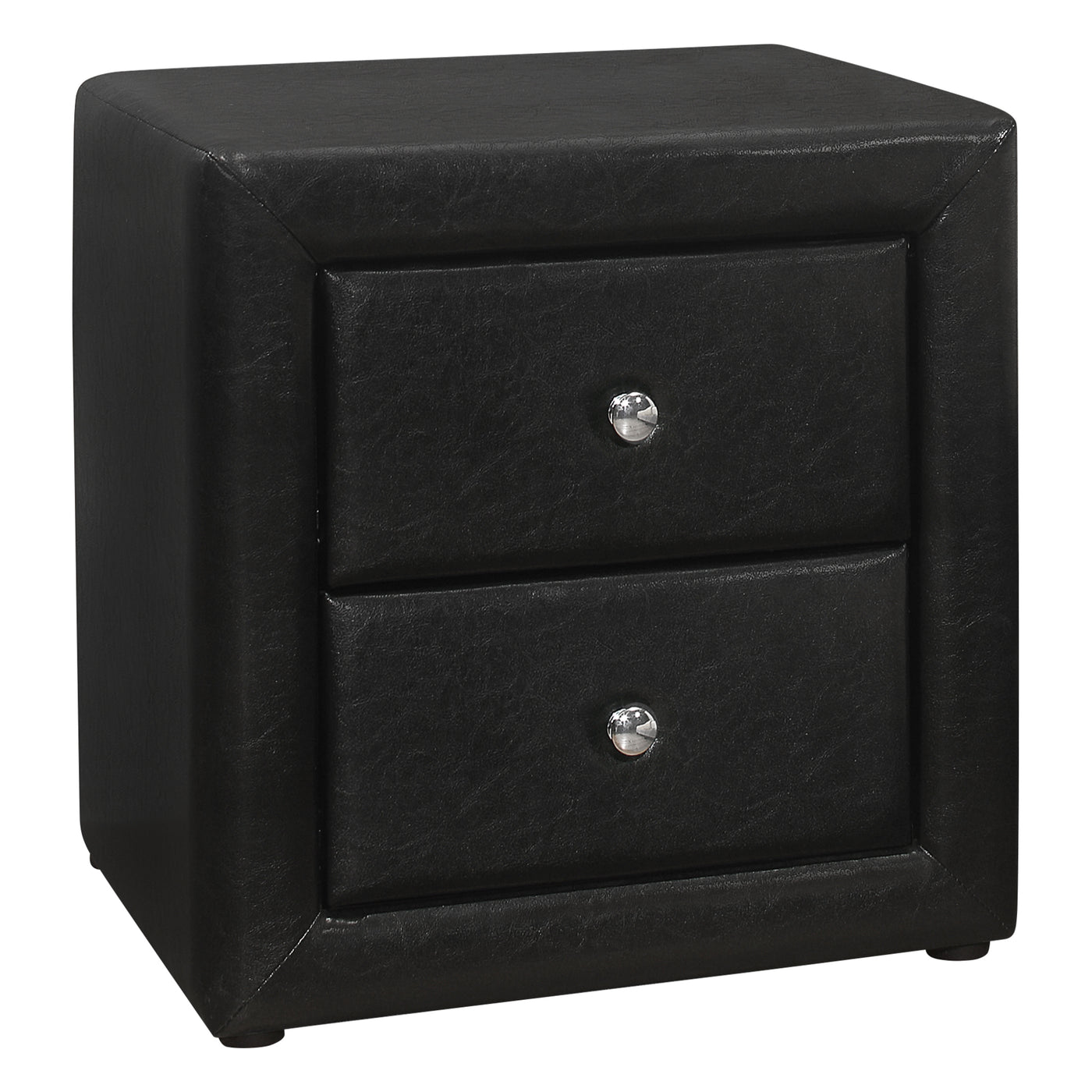 Black upholstered nightstand deals