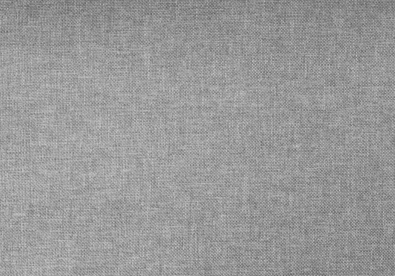 Twin Size Grey Linen with Chrome Trim Bed
