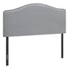 Full Size Grey Leather-look Headboard